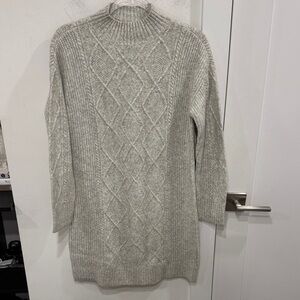 LOFT Light Gray Knit Sweater